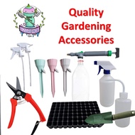 Assorted Gardening Accessories for Home Gardening - Shears, Spray, Transplanter, Auto Dripper