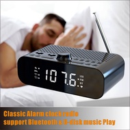 KY-D European and American Classic Clock Control Alarm Clock Radio with Bluetooth Speaker with More than Telescopic Ante