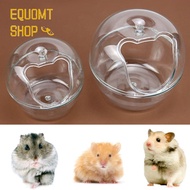 EQUOMT โปร่งใสโปร่งใส ถอดออกได้ สัตว์สัตว์เลี้ยงขนาดเล็ก ของใช้หนูแฮมสเตอร์ อุปกรณ์เสริมหนูแฮมสเตอร์ ห้องน้ำหนูแฮมสเตอร์ ห้องน้ำหนูแฮมสเตอร์ อาบน้ำทรายหนูแฮมสเตอร์ กรงใส่ของ