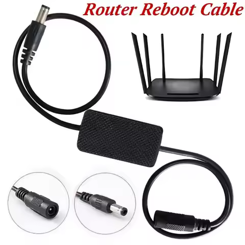 1-10PCS Router Reboot Cable WiFi Auto Restarter 24-Hour Timed Power-Off Reset Controller Optical Mod