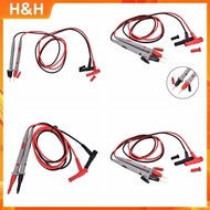 【H&H】 2pcs Hot Universal Digital Multimeter Multi Meter Test Lead Probe Wire Pen Cable
