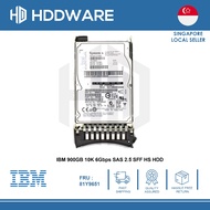 IBM 900GB 10K 6Gbps SAS 2.5 SFF HS HDD // 81Y9650 // 81Y9651 // 81Y3805