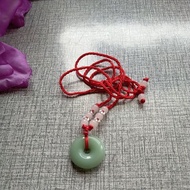 donut shape jade necklace