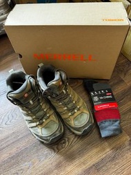 Merrell  登山鞋 健行鞋 中筒 MOAB 3 smooth size : USA 8加贈全新羊毛襪