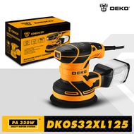 DEKO DKOS32XL125 320W Speed 14000pm Random Orbit Sander Home DIY Carpenter Strong Dust Collection Po