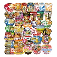 Cup noodle assortment set with 12 varieties: 2 types of yakisoba, 6 round cups, 4 vertical cups, inc