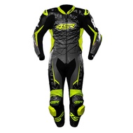 Racing Ultra Light grey Leather Suit 4SR Raplica