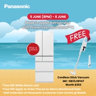 Panasonic Premium MIJ Made In Japan 6-Door Refrigerator NR-F603GT-WS