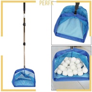 [Perfk] Telescopic Rod Table Tennis Ball Picker, Picking Net Practice, Large Capacity Gym Pingpong Ball Retriever