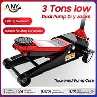 【Limited Offer】Heavy Duty 3 Ton Floor Jack Hydraulic Floor Jack Floor Jack Hydralic Jack Double-Pump