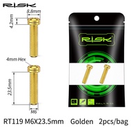 Bicycle Hydraulic Disc Brake Bolt Titanium Alloy Master Cylinder Fixing Screw Hollow Mountain Bike