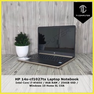 HP 14s-cf1027tx Intel Core i7-8565U 1.8GHz 8GB RAM 256GB SATA SSD Refurbished Laptop Notebook