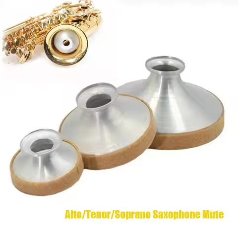 High Quality Alto Tenor Soprano Aluminum Alloy Saxophone Mute Saxophone Muffler Woodwind Instrument 