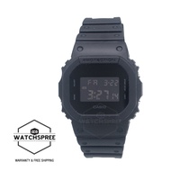 [Watchspree] [New Arrival] Casio G-Shock DW-5600 Lineup Solid Colours Series Matte Black Resin Band Watch DW5600UBB-1D DW-5600UBB-1D DW-5600UBB-1