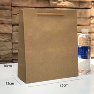 Brown kraft paper bag 30x25x12 - Paper bag for gift shop