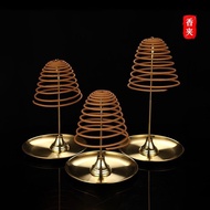 Coil Incense Rack Coil Incense Mosquito Coil Bracket Retractable Alligator Incense Clip Indoor Gold 