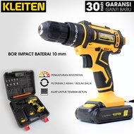 KLEITEN Cordless Impact Drill 18V Battery Drill Wall Set Wood Iron Wall Drill Portable Battery Drill