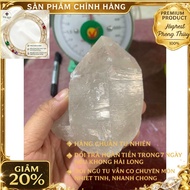 Original rough white quartz stone for home decoration, high energy purification9.5cm, weight 430gram