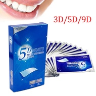 28Pcs/14Pair Teeth Brightening Strips 3D/5D/9D Whitening Strips Oral Hygiene Care Double Elastic Tee
