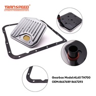 TRANSPEED 4L60/TH700 Auto Transmission Oil Filter 8667689 8667293 & Oil Pan Gasket for GM 97-12