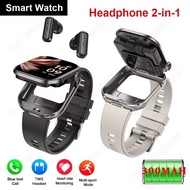 2-in-1 Smartwatch Wireless TWS Earbuds 2.02inch IPS 320x385 BT5.4 Bluetooth Call IP67 Waterproof Sma