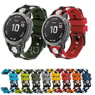 Silicone WatchStrap For Garmin Fenix 7x 7 6 5 6X Pro 5X Plus Fenix 3HR Quick Release 22mm 26mm WristStrap For Garmin Enduro 2 Band