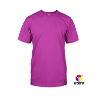 BOXY Unisex Microfiber Quick Dry Round Neck Plain Purple XS-3XL Short Sleeve T-Shirt | Baju Kemeja L