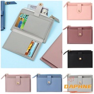 DAPHNE Fashion Mini Coin Purse Solid Color Money Bag Credit Card Holder Bags Women Purse Cute PU Leather Small WalletMulticolor