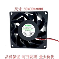 Nidec 8038 High Speed 12V1.95A V80E12BS2A5-07A01 Server 8CM Fan