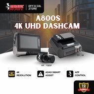Mohawk A800S Dash Cam Flagship 4K UHD (2160P+1080P) | Dashcam Kereta Car Camera Video Recorder