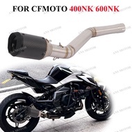 Slip On For CFMOTO 400NK 650NK 650MT 700MT Motorcycle Exhaust 51MM Escape Middle Link Pipe Modify NK