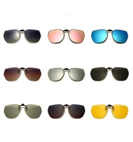 【CW】Polarized Clip On Sunglasses Flip Up Sunglasses Photochromic Driving Glasses Mirrored Sunglasses Night Vision Fishing Goggle