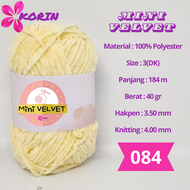 Benang Rajut Bludru Mini Velvet Korin / Mini Velvet Kniting Yarn / Bludru Yarn (MINI) [40gr] Korin