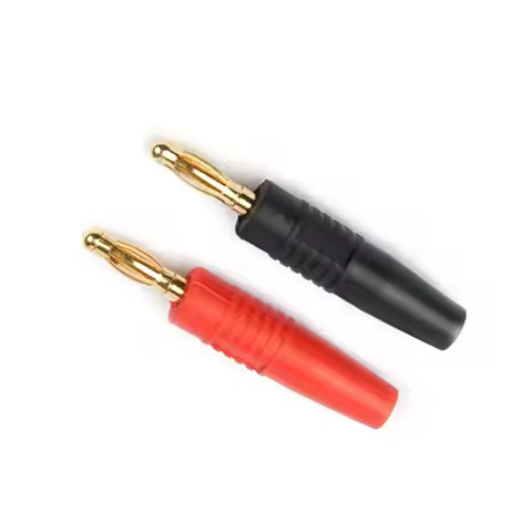 2MM Banana Plugs Red and Black Male Connectors for Speaker Wire Audio Equipment Amp