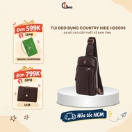 Country Hide H25005 Crossbody Bag - High Quality Cow Leather with Masculine Design