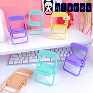 GLENES Mobile Phone Holder, Plastic ABS Mini Chair Phone Stand, Cute Mini Chair Decorative Foldable Mini Phone Holder Women