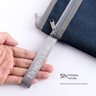 fail buku sekolah Fail Dokumen Panjangan A4 Double-Layer Waterproof File Bag Oxford Cloth A5/B6/a6/B