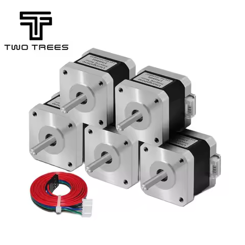 1/3/5pcs Nema17 Stepper Motor 17HS4401 17HS4401S 1.5A 42N.cm 42BYGH 4-lead For 3D Printer CNC Roter 