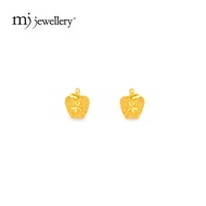 MJ Jewellery Gold Apple Earrings S145 , 375 Gold & 916 Gold