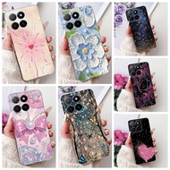 Casing For Honor X5b X 5B+ 4G Case Luxury flower Style Soft Silicone Protective Shell For HonorX5b  