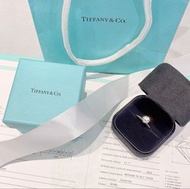 Tiffany & Co. 六爪鑲嵌鑽戒 52號 1.08ct 顏色H 淨度VS1 全套