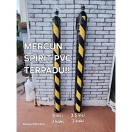PVC MERIAM SPIRIT TERPADU - 3 kaki panjang