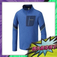 Beyond Sports Mountneer Mountain Forest Casual 42P01-88 Male Blue Cloud Knit Thermal Top