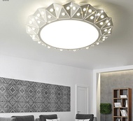 121 lighting wrought iron crystal acrylic living room study / bedroom spray paint matte modern minimalist ceiling lamp