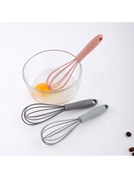 1入迷你矽膠打蛋器,可用於攪拌、打蛋和攪拌,烘焙工具,家庭和廚房小工具