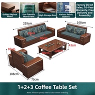 Walnut Solid Wood Sofa Furniture