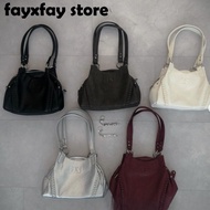 [Ready Stock] ason Wandering Bag Blogger Korea 4FW Leather mini Motorcycle Shoulder Armpit Bag Large