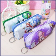 Genshin Impact Hu Tao Alhaitham Cartoon anime pencil case Student pen storage stationery box Large c