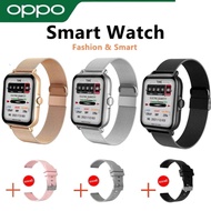 【รับประกัน 3 ปี】oppo ฟรีสาย สมาร์ทวอทช์ แท้ Smart watch นาฬิกาออกกำลังกายวัดชีพจร วัดความดันโลหิต กันน้ำกันเหงื่อ นาฬิกาอัจฉริย แบตทนทาน