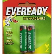 EVEREADY RECHARGEABLE BATTERIES 2's AA 1300mAh